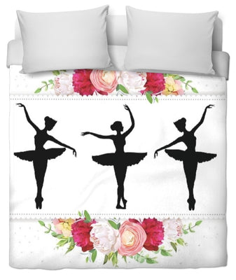 Tissu au mètre motif danseuse étoile ballerine rideau couette