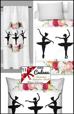 Tissu au mètre motif danseuse étoile ballerine rideau couette