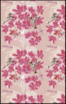 Motifs imprimés oiseaux tissus à fleurs rose ameublement mètre rideau occultant ignifugé store 
