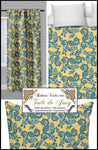 Tissu fleuri voilage Toile de Jouy fleur au mètre rideau JAUNE Boutique Toile de Jouy Tissu ameublement au mètre rideau voilage tapisserie motif fleur Möbelstoff vorhänge ignifugé occultant. Blumenmuster stoff. French fabric flower pattern curtain drapes upholstery. Tela cortina. Toile de Jouy verhokangas. Tessuto per tende. Toile de Jouy Rido Stoff Riddoen.