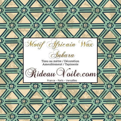 Tissu motif Africain Ankara pagne Wax au mètre rideau tapisserie