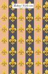 Tissu ameublement tapisserie rideau couette Empire fleur de Lys Or au mètre