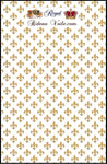 Tissus ameublement tapisserie siège style Empire fleur de Lys Or au mètre rideau