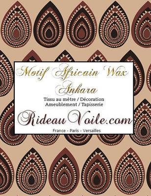 tissu motif Africain Ankara wax au mètre rideau couette
