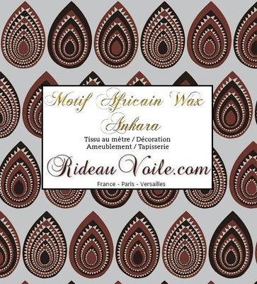 Tissu ameublement motif Africain Ankara au mètre rideau couette
