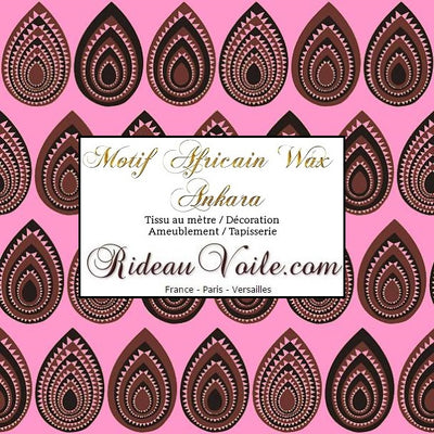 Tissu décoration motif Africain Ankara Wax au mètre rideau