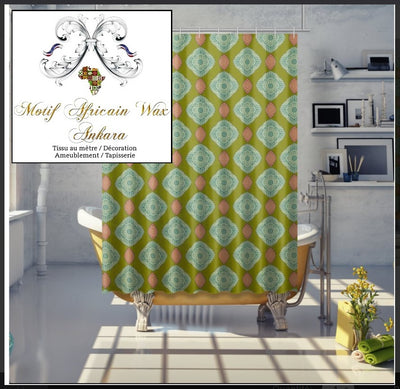 Designer décoration africaine voilage rideau couette tissu motif AFRICAIN mètre