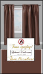 Boutique tissu occultant marron chocolat ignifugé au mètre rideau coussin