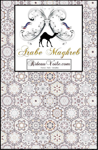 Tissu au mètre motif Arabe oriental Maghreb Gardinstof arabisk mønster orientalsk