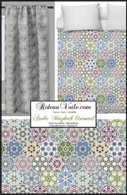 Tissu ameublement motif motif Arabe mètre rideau Cortina tela árabe zellige tesselle