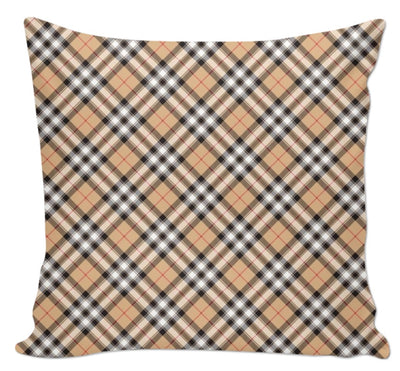 Tissu motif écossais tartan carreaux au mètre rideau tapisserie beige