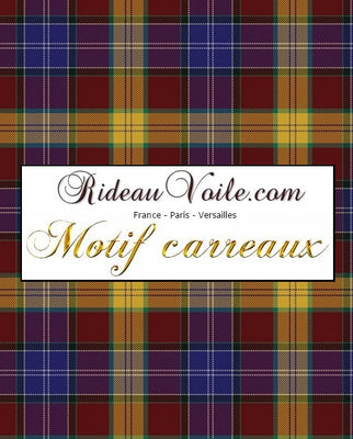 Tissu motif écossais tartan carreaux au mètre rideau tapisserie