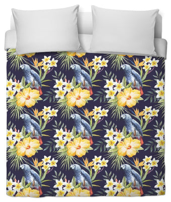 Motif oiseaux perroquet Tropical Exotique au mètre tissu ameublement