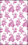 Tissu ameublement fleurs Roses oiseaux au mètre rideau couette