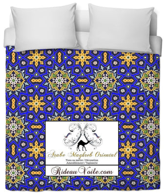 Tissu ameublement décoration Arabe tapisserie artisanat motif Oriental style Maghreb mètre rideau housse couette. Shop store fabric upholstery tapestry decoration arabic pattern meter curtain duvet cover room house drapes