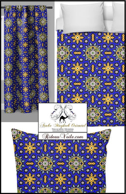 Tissu ameublement décoration Arabe tapisserie artisanat motif Oriental style Maghreb mètre rideau housse couette. Shop store fabric upholstery tapestry decoration arabic pattern meter curtain duvet cover room house drapes