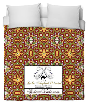 Maghreb oriental décoration motif Arabe tissu ameublement mètre rideau housse couette tapisserie Maghreb oriental decoration pattern Arabic fabric upholstery meter curtain drapes duvet cover print tapestry