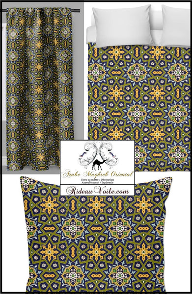 Style Maghreb motif oriental décoration Arabe tissu ameublement tapisserie au mètre rideau