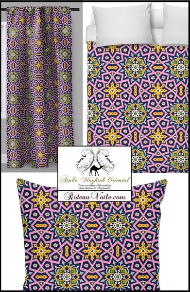 Imprimé Maghreb motif oriental décoration Arabe tissu ameublement mètre rideau