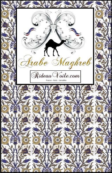 Tissu mètre rideau motif arabe. Curtain fabric arabic pattern upholstery tapestry oriental