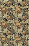 Motif oiseaux Imprimé tissu ameublement au mètre décoratrice rideau coussin