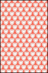 Tissus enfant ameublement mètre orange sur mesure rideau coussin couette motif cœur