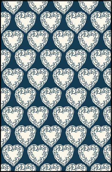 Tissu au mètre ameublement tapisserie rideau motif cœur tessuto motivo cuore metro