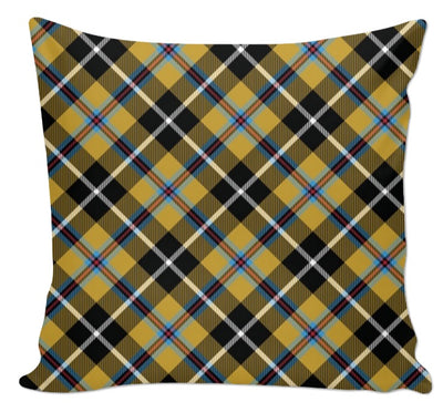 Tissu motif écossais tartan carreaux jaune au mètre rideau tapisserie