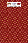 Tissu à carreaux rouge ameublement rayé au mètre motif Style Empire fleur de Lys