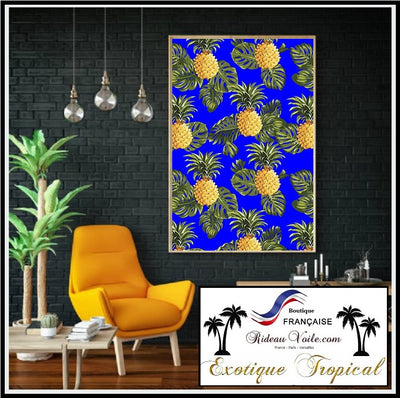 Tropical Exotique fruit ananas sur rideau couette coussin floral