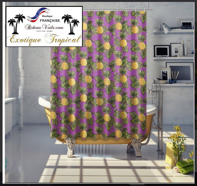 Motif fruit ananas tropical exotique rideau couette tissu au mètre