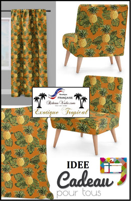 Tissu tapisserie siège au mètre motif tropical exotique rideau couette