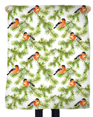 Motifs imprimés oiseaux fleurs tissu au mètre ameublement rideau tapisserie