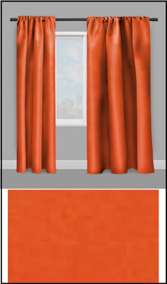 Tissu ameublement décoration tapisserie uni au mètre rideau couette coussin orange paprika
