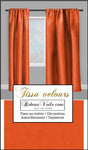 Tissu velours au mètre décoration ameublement rideau coussin orange paprika
