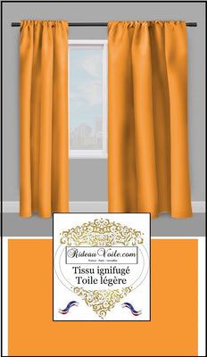 Tissu orange non-feu toile légère ignifugé mètre - Fabrics fireproof meter drapes