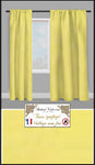 Voilage semi transparent Ignifugé M1 au mètre rideau tissu voile jaune