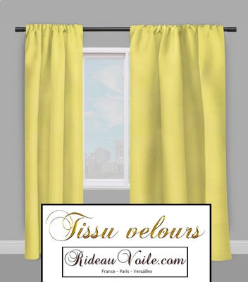 Boutique tissu ameublement velours jaune au mètre rideau tapisserie siège