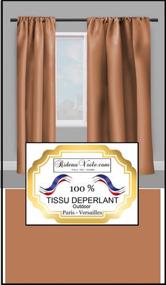 Tissu décoration tapisserie déperlant au mètre marron water repellence fabric meter upsholtery tapestry brown