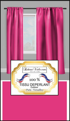Tissu décoration tapisserie déperlant au mètre water repellence fabric meter rose pink fushia