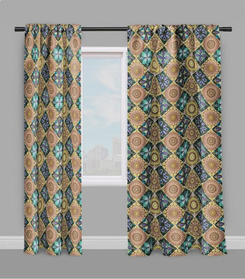 Décoration ethnique tissu au mètre motif Arabe oriental rideau tapisserie siège