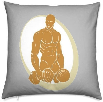 Tissu au mètre sport rideau coussin couette musculation body fitness corps homme