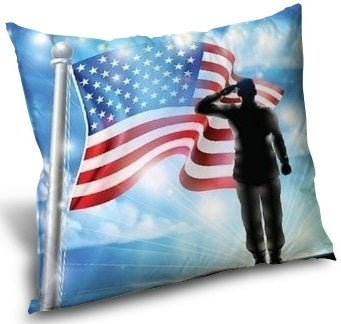 Tissu au mètre imprimé Héro Américain salut Drapeau USA motif rideau coussin couette