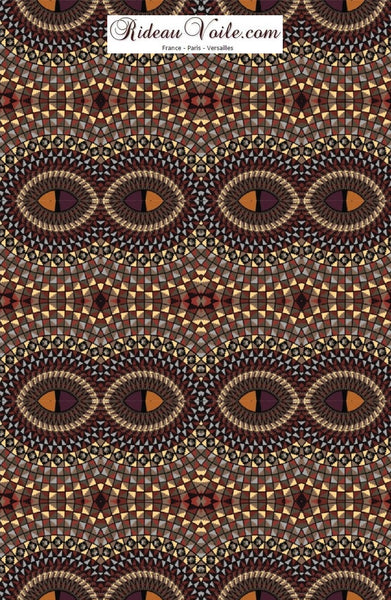 Tissu motif Africain Wax au mètre ameublement décoration rideau tapisserie siège