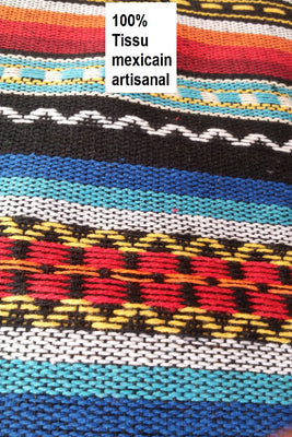 Tissu ethnique décoration Mexicaine au mètre style mexicain rideau tenture sur mesure