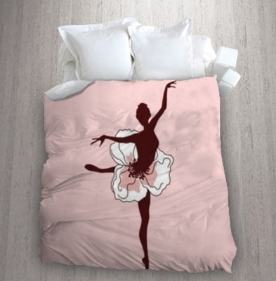 Boutique Tissu ameublement au mètre motif imprimé silhouette Ballerine danseuse étoile rideau couette voilage.Tänzer bedruckter Stoff. Ballerina tessuto tenda. Fabric ballerina pattern curtain drapes. Klassisk ballerina trykt stof gardin. Ballerina stoff gardin.