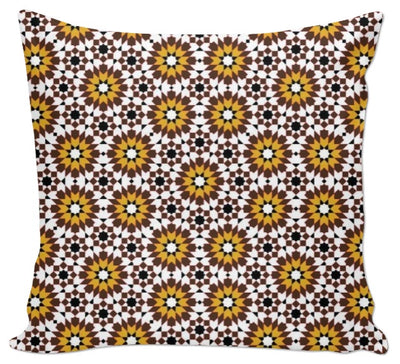 Motif Zellige carreaux faïence tissu Arabe au mètre rideau déco