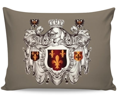 Rideau Empire Héraldique fleur de Lys Tissu ameublement au mètre