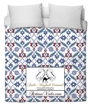 FLEURIE tissu ameublement mètre mosaïque Maghreb oriental motif florale Arabe rideau couette tapisserie Maghreb orientale pattern flowers Arabic fabric upholstery meter curtain drapes tapestry duvet cover.