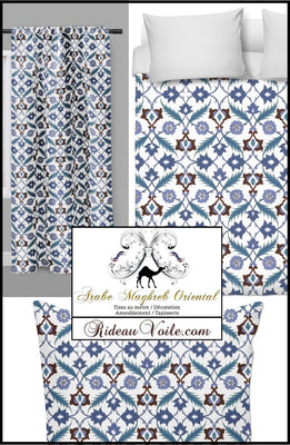  FLEURIE tissu ameublement mètre mosaïque Maghreb oriental motif florale Arabe rideau couette tapisserie Maghreb orientale pattern flowers Arabic fabric upholstery meter curtain drapes tapestry duvet cover.